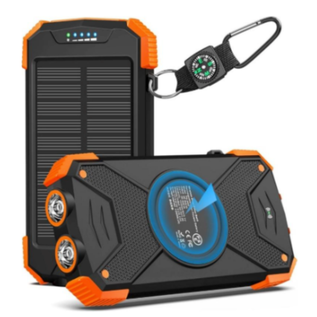 Blavor Solar Power Bank Wireless Charger
